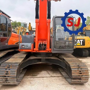 Excavadora Hitachi EX200 de 20 Toneladas, Equipo de Construcción Hidráulico Usado, Color Naranja, Montada sobre Orugas - Product Image 3