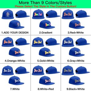 หมวกเบสบอลแบบ Snapback  ยูนิเซ็กซ์ ผ้าฝ้าย 100% ปักโลโก้  หมวกสั่งทำพิเศษสำหรับผู้ชายและผู้หญิง - Product Image 4