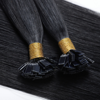 Extensions de Cheveux Humains Brésiliens Remy Naturels Vierges à Prix de Gros, Pointe en K, Extensions Premium à Pointe Plate en Kératine Italienne