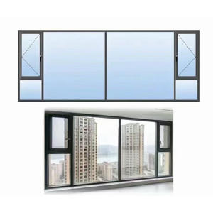 Ventana Abatible Moderna de Aluminio con Doble Aislamiento Térmico, Insonorizada, con Doble Vidrio Templado |   Casa Prefabricada Serie 55 - Product Image 2