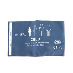 Pädiatrische Blaue Blutdruckmanschette Einzelrohr-NIBP-Manschette 18-26cm Caremed N1C-PS2 PU Ozon-Desinfektion - Product Image 2
