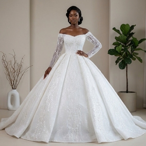 Lace Plus Size <b>Wedding</b> Dress Muslim <b>Wedding</b> Party Dress For Women Lsbh12 - Product Image 1