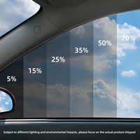 Film teinté pour voiture de style coréen, résistant aux UV et aux IR, isolation thermique, nano-céramique PET 2mil, 99% de rejet UV, 80% de rejet IR, film de fenêtre amovible