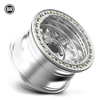 Jantes en alliage forgé Borui tout-terrain 16 17 18 20 22 24 pouces, jantes Jeep Pickup noires Antelope neuves 25 mm