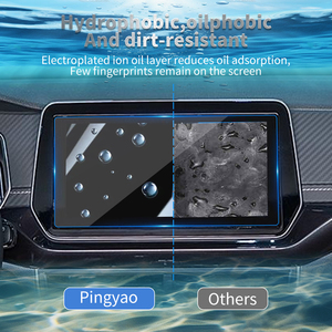 Protection d'écran pour <span class=keywords><strong>VW</strong></span> T-Cross 2026 CarPlay, film protecteur en verre trempé pour console centrale, autocollants de voiture, accessoires multimédias - Product Image 4