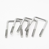 Collier de serrage en acier inoxydable 304 en forme de U, boulon de tuyau carré métrique, qualité A2, taille métrique M6-12