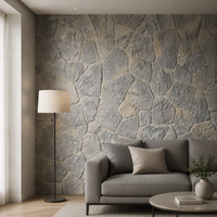 Panneau mural 3D flexible et léger en mousse PU imitation pierre, idéal pour les restaurants – Nouveauté très demandée