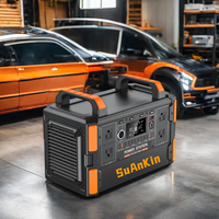 Station d'alimentation pour le camping en plein air, haute capacité 1008Wh, batterie lithium-ion, 1200 watts, alimentation par panneau solaire, contrôleur MPPT