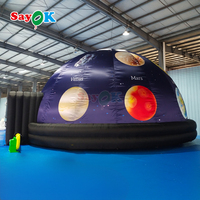 Domo Planetario Inflable Portátil con Impresión Personalizada para Educación Astronómica Escolar