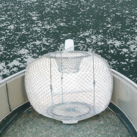 Panier de pêche pliable en métal grande capacité pour crabes et homards D65151 HASIDA Accessoires de pêche lac et rivière