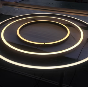 <span class=keywords><strong>Lampadario</strong></span> LED Moderno con Profilo in Alluminio, Illuminazione a Sospensione Circolare per Soggiorno, Hotel e Ristorante, Nuovo Design - Product Image 4