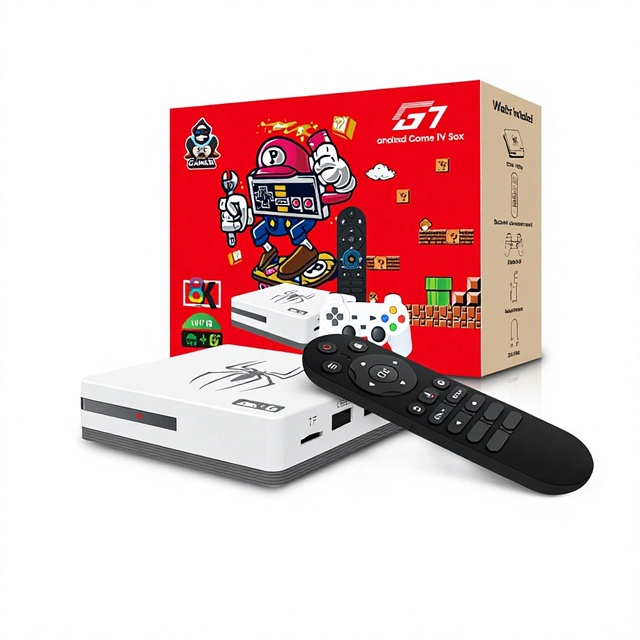 TikTok Hit G7 Dual-system Game TV Box Android OS 24G Wireless Controller Voice-activated Smart Remote WiFi 6 4K Streaming Media