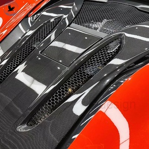 Capot moteur arrière en fibre de carbone de style OEM pour McLaren 570s 570 540c 540, capot en carbone forgé, état neuf, boulons inclus - Product Image 1