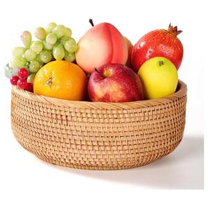 Ensemble de paniers à pain en <span class=keywords><strong>rotin</strong></span>, paniers ronds naturels tissés à la main, plusieurs tailles, pour servir et ranger le pain, les pâtisseries, les fruits, cuisine, salle à manger - Product Image 5