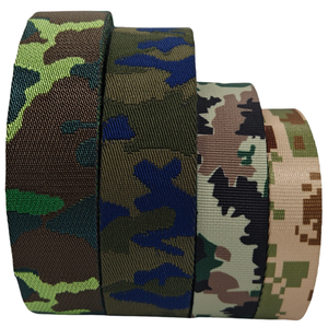 Tùy chỉnh 38mm thăng hoa mạnh mẽ in ngụy trang <span class=keywords><strong>Polyester</strong></span> Webbing cho đào tạo du lịch quần áo - Product Image 3