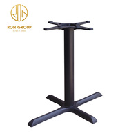 Prix fabricant, base de table à manivelle industrielle en fer forgé pour salle à manger, café, restaurant
