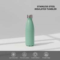 Botella de Agua de Acero Inoxidable Ecológica 304 con Aislamiento al Vacío de Doble Pared, Personalizada con Impresión, para Camping y Senderismo