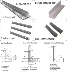Zuverlässige Befestigungen geschlitzte Winkelleiste verzinkter L-förmiger Winkel-Schlitzleiste