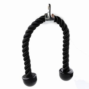 Black Nylon Steel <b>Cable</b> Rope Attachment Gym Training Rope for Home Fitness Bodybuilding - Product Image 1