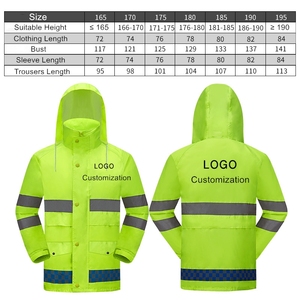 Impermeable de Alta Calidad para Hombre, 100% Impermeable y Resistente al Viento, de PVC y Poliéster, Color Verde Fluorescente, 0.19mm de Grosor - Product Image 5