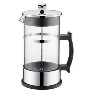 Cafetière à piston élégante dorée 350/800/1000 ml, en verre résistant à la chaleur, pour une portion individuelle, avec <span class=keywords><strong>filtre</strong></span> à thé manuel - Product Image 4