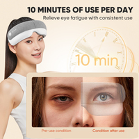 Produits les plus vendus 2024 améliorer la qualité du sommeil masseur oculaire intelligent chauffage vibrant appareil de beauté des yeux Bluetooth musique