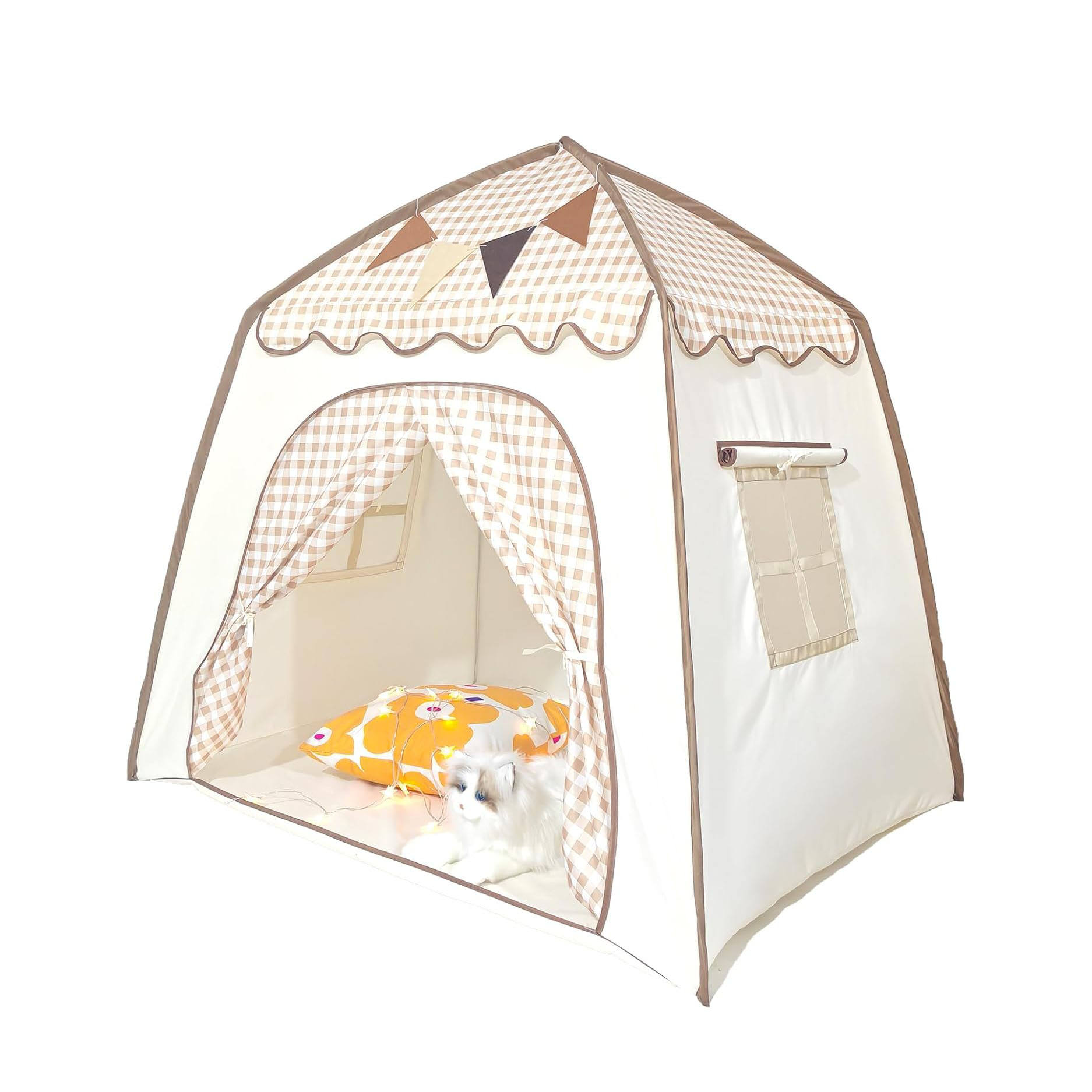 ลายสก็อตสีกากี