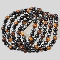 Bracelet de protection triple en pierres naturelles (Onyx, Œil de tigre, Hématite) – Perles de 4mm, 6mm, 8mm, 10mm – Bijou perlé tendance