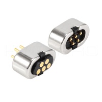 HytePro redondo 5V Usb macho hembra 5 pines Cable magnético conector de cargador de portátil