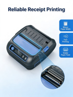 Mini impresora térmica de recibos, impresora POS de 80mm, impresión directa, impresora de interfaz USB portátil de mano para restaurante, 1 unidad