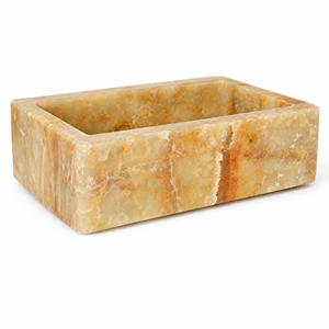 Poulars En gros Lavabo de luxe mural en pierre naturelle et pierre artificielle, avec piédestal, en marbre de jade - Product Image 2