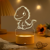Lampe personnalisée avec nom, base en ABS, aspect bois, multicolore, à intensité variable, commande tactile, mignonne, cadeau pour enfants