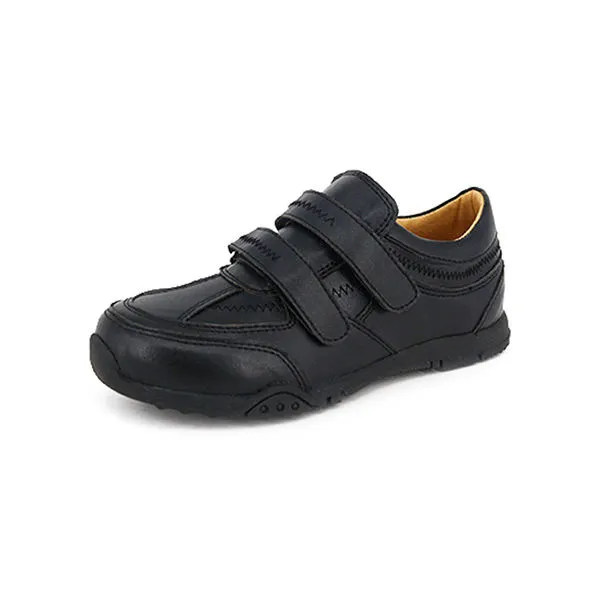 Guangzhou Factory Wholesale Durable Kids Back to School Student Black Children New Fashional Leather School Boys Shoes