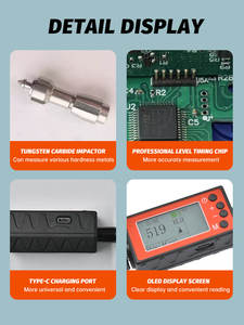 Metal alaşımları için yüksek hassasiyetli manuel dijital kalem tipi LEB Rockwell sertlik test cihazı - Product Image 2