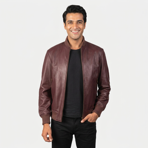 OEM <b>Men's</b> Premium Lambskin <b>Leather</b> <b>Jacket</b> Fashionable and Soft for All Occasions <b>jacket</b> for <b>men</b> - Product Image 1