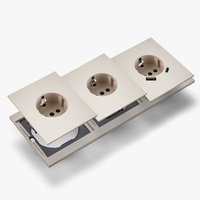 Interruptores y Enchufes de Pared WESA, Enchufe Doble Europeo con USB Tipo C, Enchufe Múltiple para Pared, Combinación Libre, Diseño Moderno y Lujoso