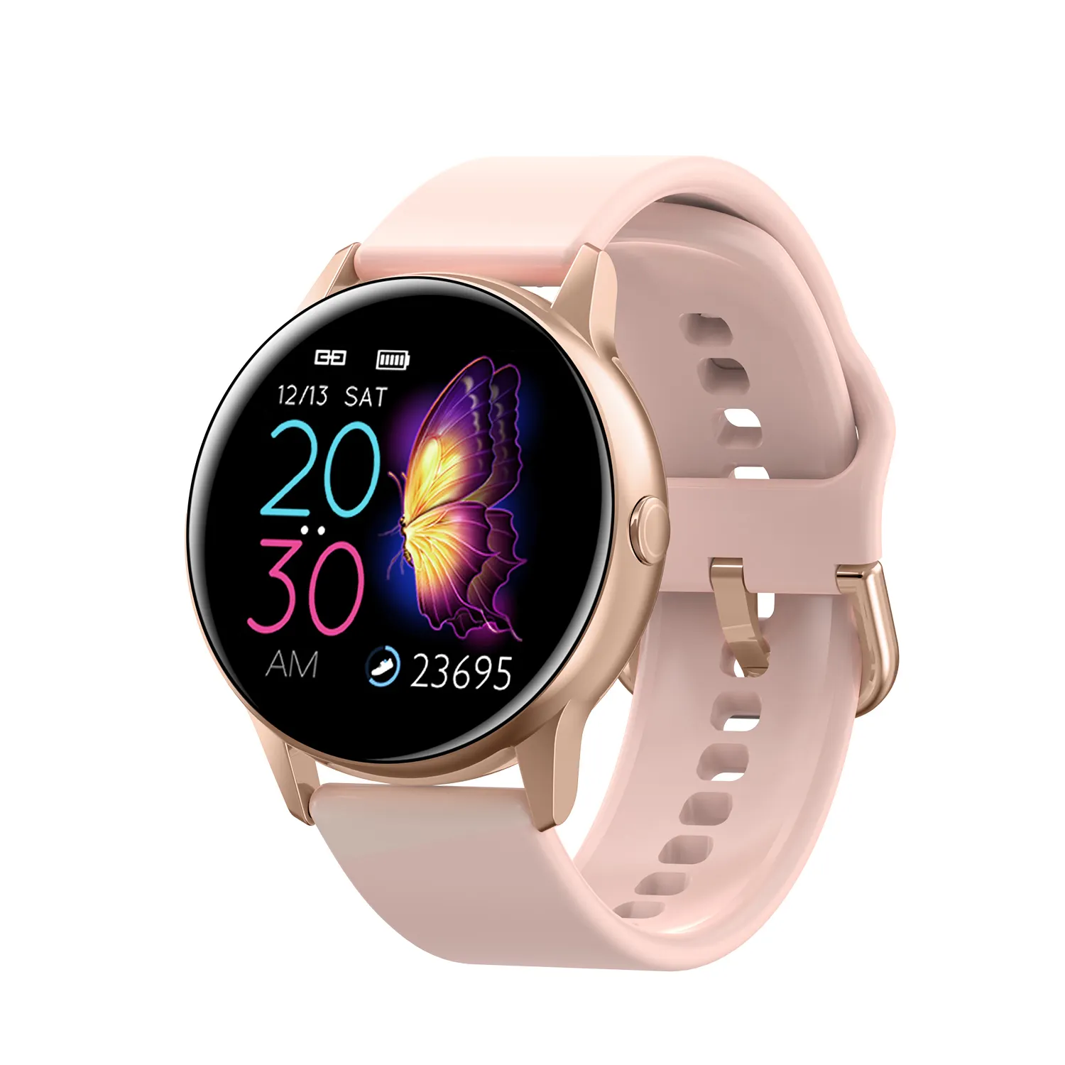2021 yeni gelenler DT88 akıllı saat 1.22 inç dokunmatik kadın saatler erkekler bilek spor modu kan basıncı ios android akıllı saat dt88