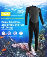 Combinaison de plongée monopièce en néoprène 3 mm, anti-froid, protection solaire, pour snorkeling et surf en eau chaude ou froide – Vente chaude usine