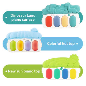 Gymnase musical pour bébé à bas prix, vente chaude, OEM, cadre d'exercice pour bébé, piano à pédales de dessin animé, tapis de jeu musical pour tout-petits - Product Image 4