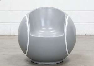 เก้าอี้ทรงลูกเทนนิสไฟเบอร์กลาส Y876 ดีไซน์สร้างสรรค์สำหรับกีฬา เหมาะสำหรับใช้ในคลับเทนนิส สวนสาธารณะ ลานกิจกรรม และพื้นที่สาธารณะ - Product Image 3