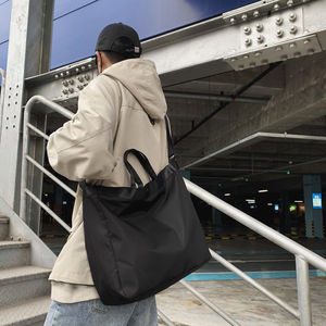 Chiusura a Pressione di Lusso Grande Impermeabile di Modo Luminoso Morbido Nero Della <span class=keywords><strong>Borsa</strong></span> di Nylon del Sacchetto di Tote - Product Image 6