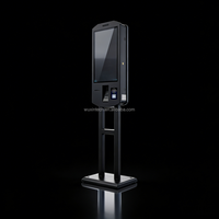 Kiosque de paiement pour restaurant à écran tactile double face en libre-service, sur pied, avec lecteur de codes-barres SDK en option, Intel