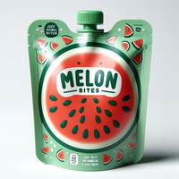Vente en gros pochette à bec verseur de jus personnalisée de 100ml 200ml sac support de liquide en plastique