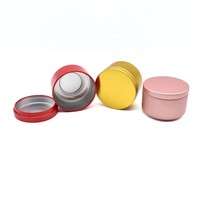 Individuell Bedruckte Farbige Aluminiumdosen mit Druckdeckel für Cremes, Peelings, Deodorants 50g Aluminiumdosen für Tee