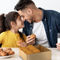 Barquettes alimentaires carrées en carton de pulpe, réutilisables, écologiques, imperméables et résistantes à la graisse, pliables aux 4 coins, type boîte d'expédition, avec feuille d'aluminium