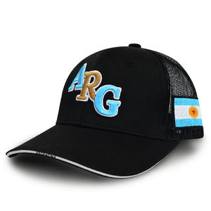 Gorra de Béisbol de Alta Calidad con Parche de la Bandera Nacional de Argentina, Bordado 3D con la Letra ARG, Parte Trasera Cerrada, Malla Transpirable - Product Image 2