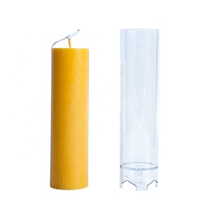 Cylindre conjoint parfumé <span class=keywords><strong>Simple</strong></span> colonne en plastique moule une pièce cylindrique acrylique bougie moule pour bougies - Product Image 5