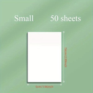 Transparent Sticky Notes Student Study Note Tear Off Stickers Removable Memo Pads for Office <strong>School</strong> <strong>Book</strong> - Product Image 6
