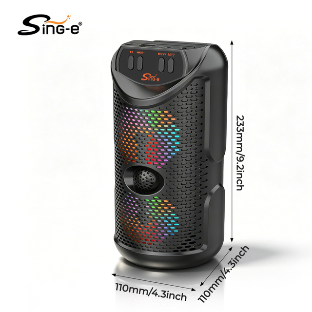 SING-E ZQS-3217 New Arrival Wholesale Bt Speaker with Colorful Lights Multi-Function Speaker for Parties and Public Squares