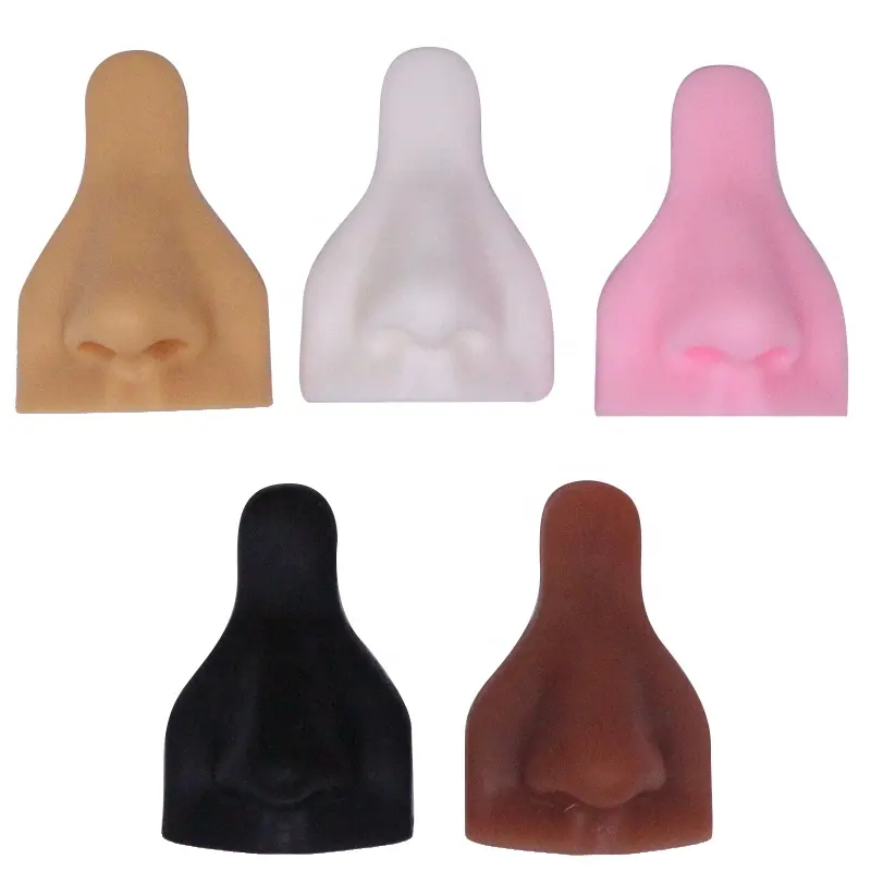 Gaby new sale faux real artificial piercing model display tool silicone display model with stands wholesale piercing jewelry